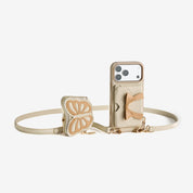 Flutter Flow- Crossbody Wallet Case with Butterfly AirPods Pouch & MagSafe