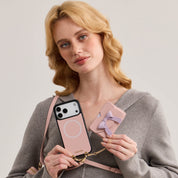 Flutter Flow- Crossbody Wallet Case with Butterfly AirPods Pouch & MagSafe