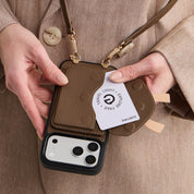 Flutter Flow- Crossbody Wallet Case with Butterfly AirPods Pouch & MagSafe