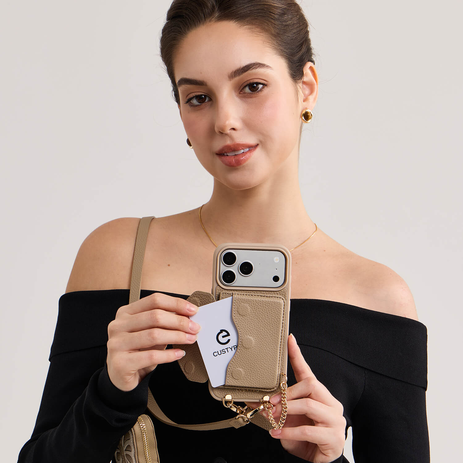 Flutter Flow- Crossbody Wallet Case with Butterfly AirPods Pouch & MagSafe