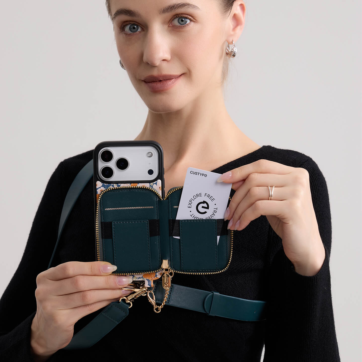 Amanda - フラッター・テーマ デザイナー クロスボディフォンケース