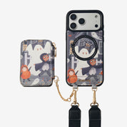 Halloween Theme- Magnetic Phone Case with Sling & Card Slots-Mobile Phone Cases-DETACHABLE WALLET & PHONE POUCH
