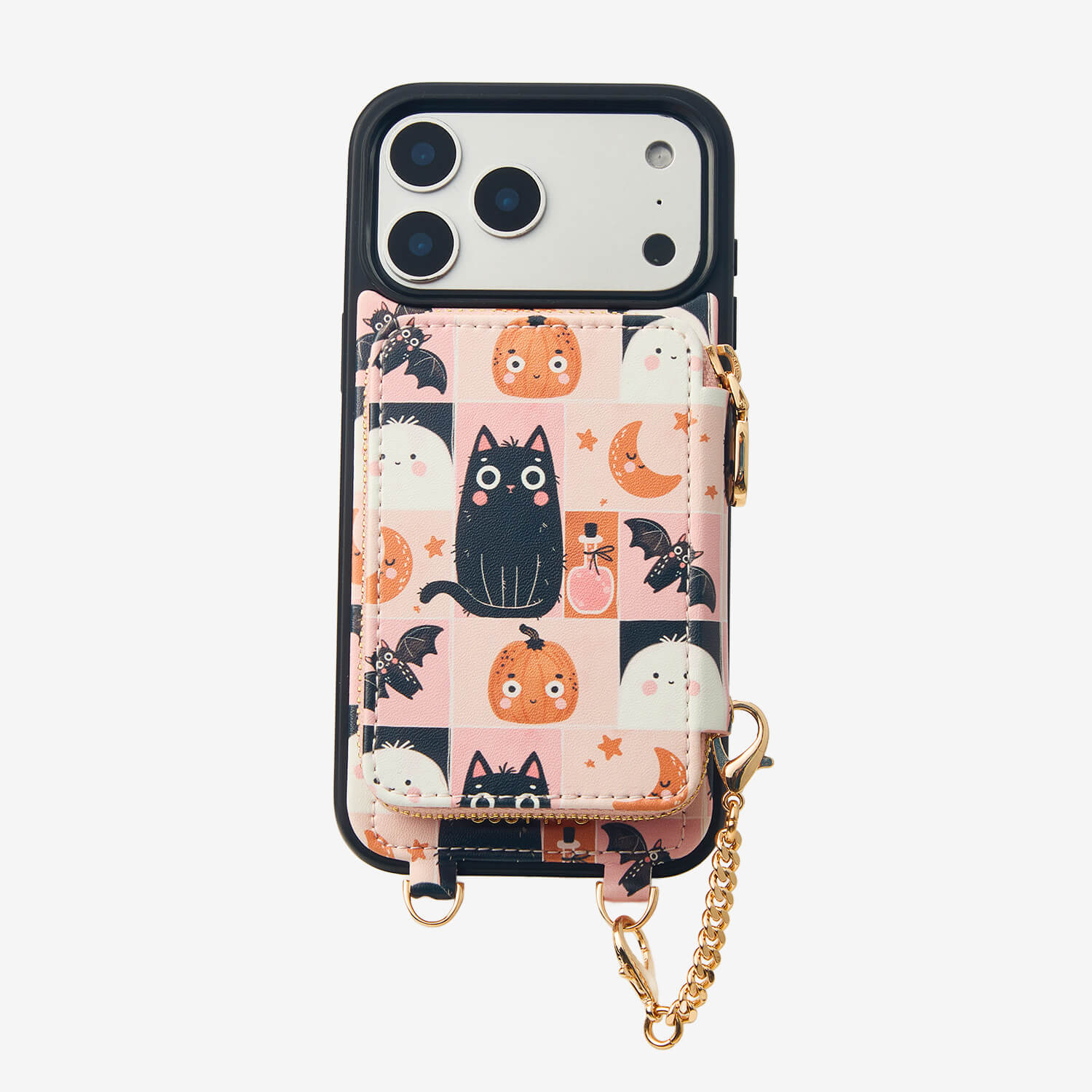 Halloween Theme- Magnetic Phone Case with Sling & Card Slots-Mobile Phone Cases-DETACHABLE WALLET & PHONE POUCH