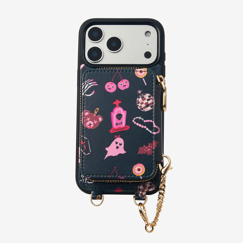 Halloween Theme- Magnetic Phone Case with Sling & Card Slots-Mobile Phone Cases-DETACHABLE WALLET & PHONE POUCH