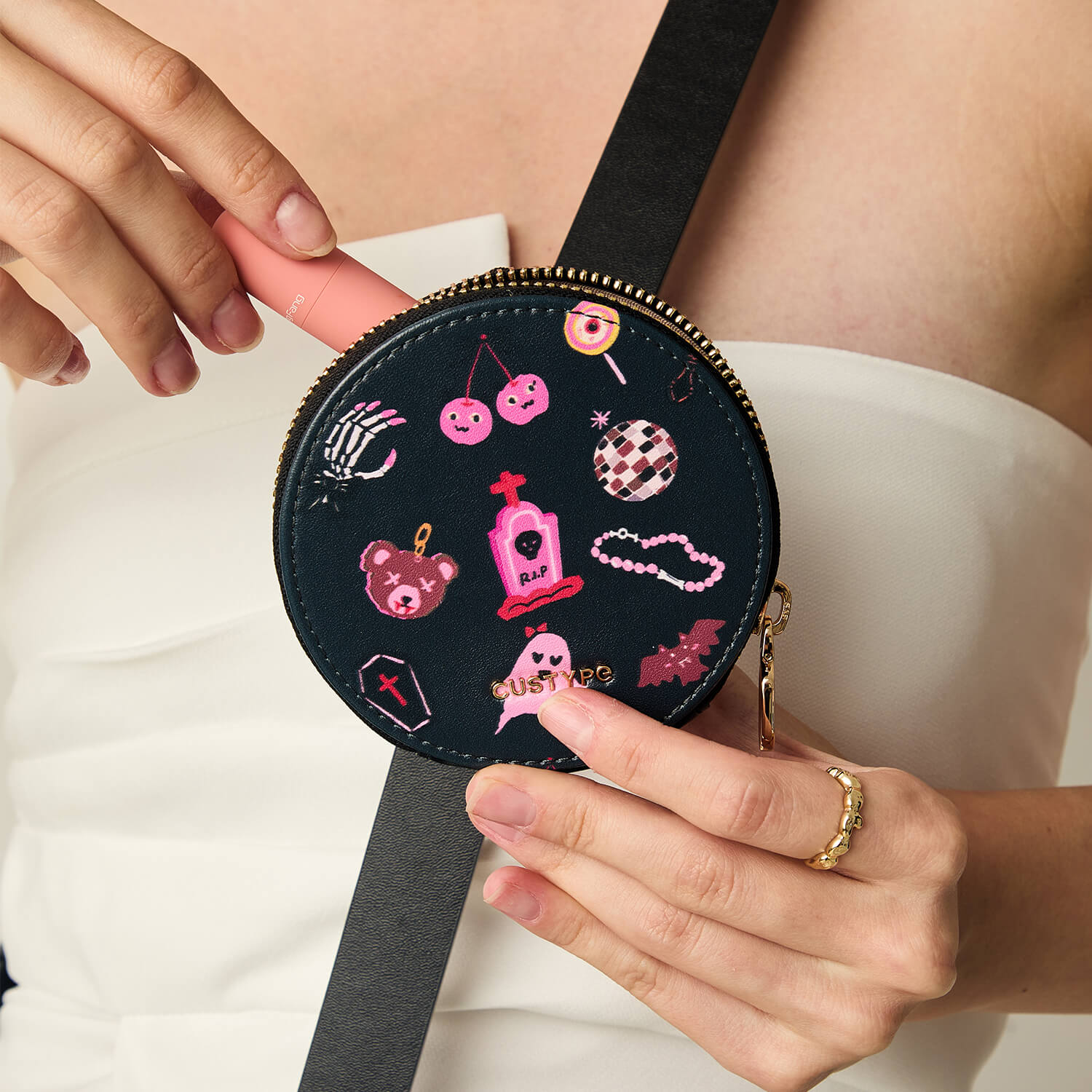 Halloween Theme- Magnetic Phone Case with Sling & Card Slots-Mobile Phone Cases-DETACHABLE WALLET & PHONE POUCH