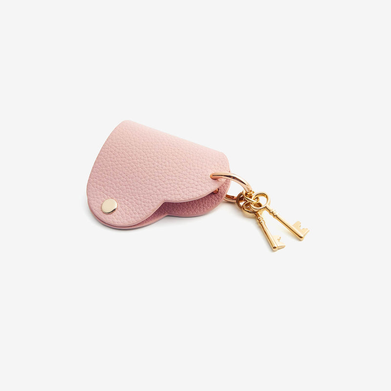Heart Key Fob Case-Key Fob Case-Lychee Pattern Leather Mini Pouch