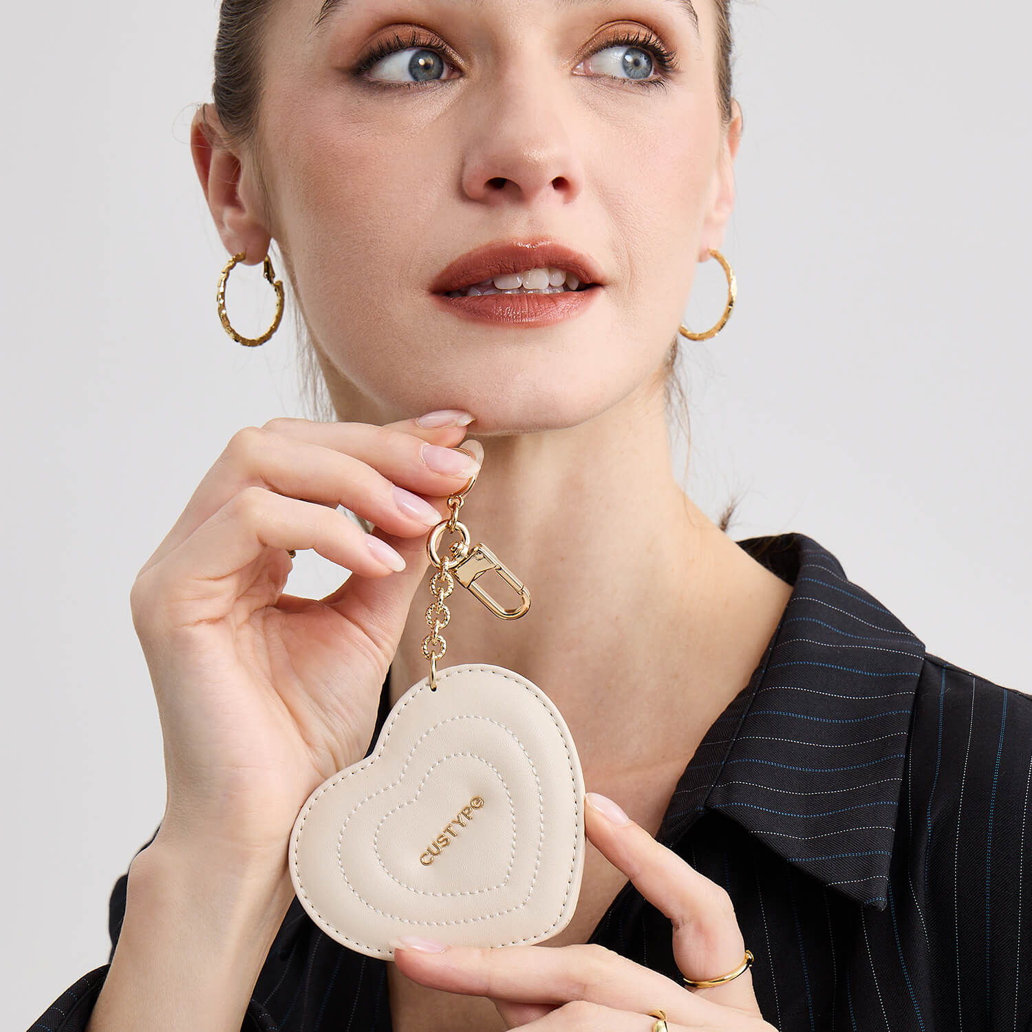 Heart Mini Portable Compact Mirror