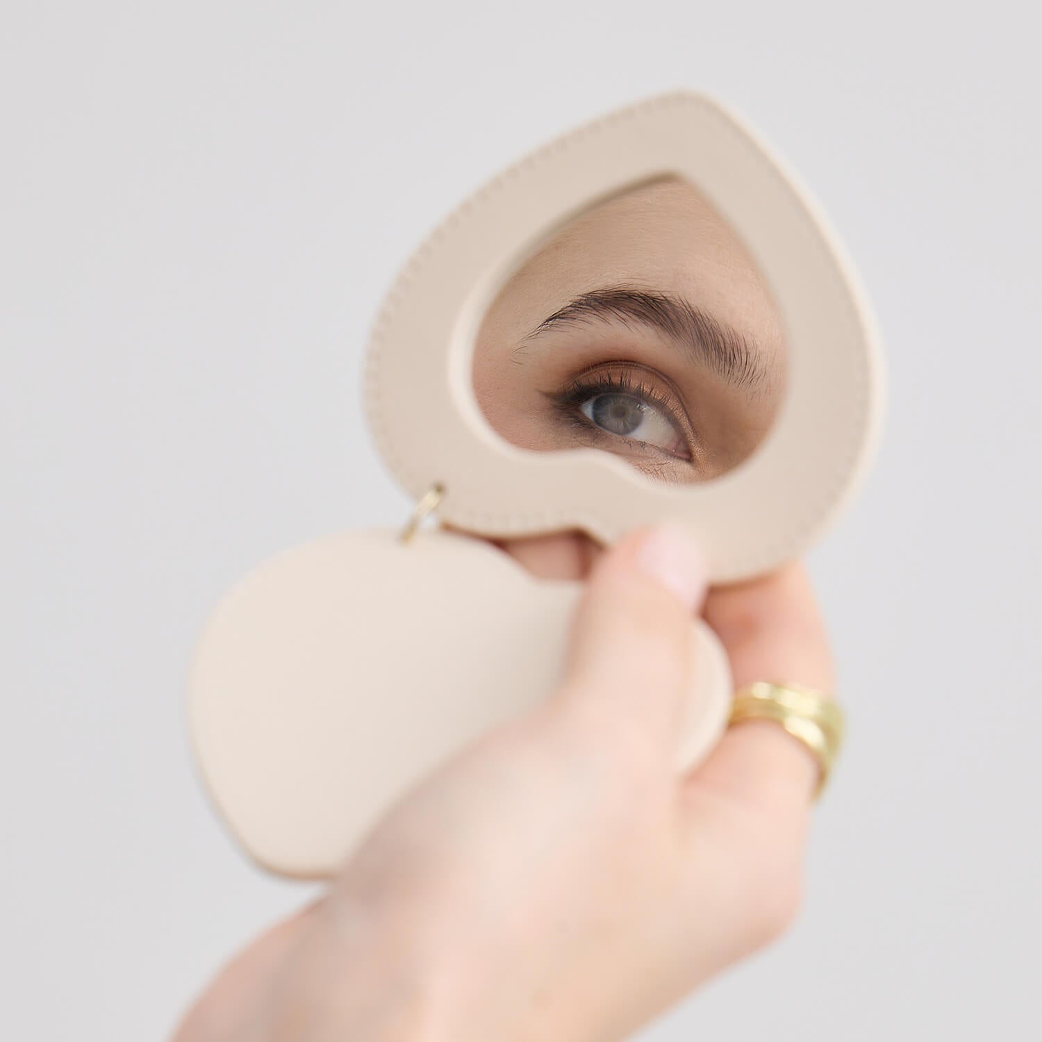 Heart Mini Portable Compact Mirror