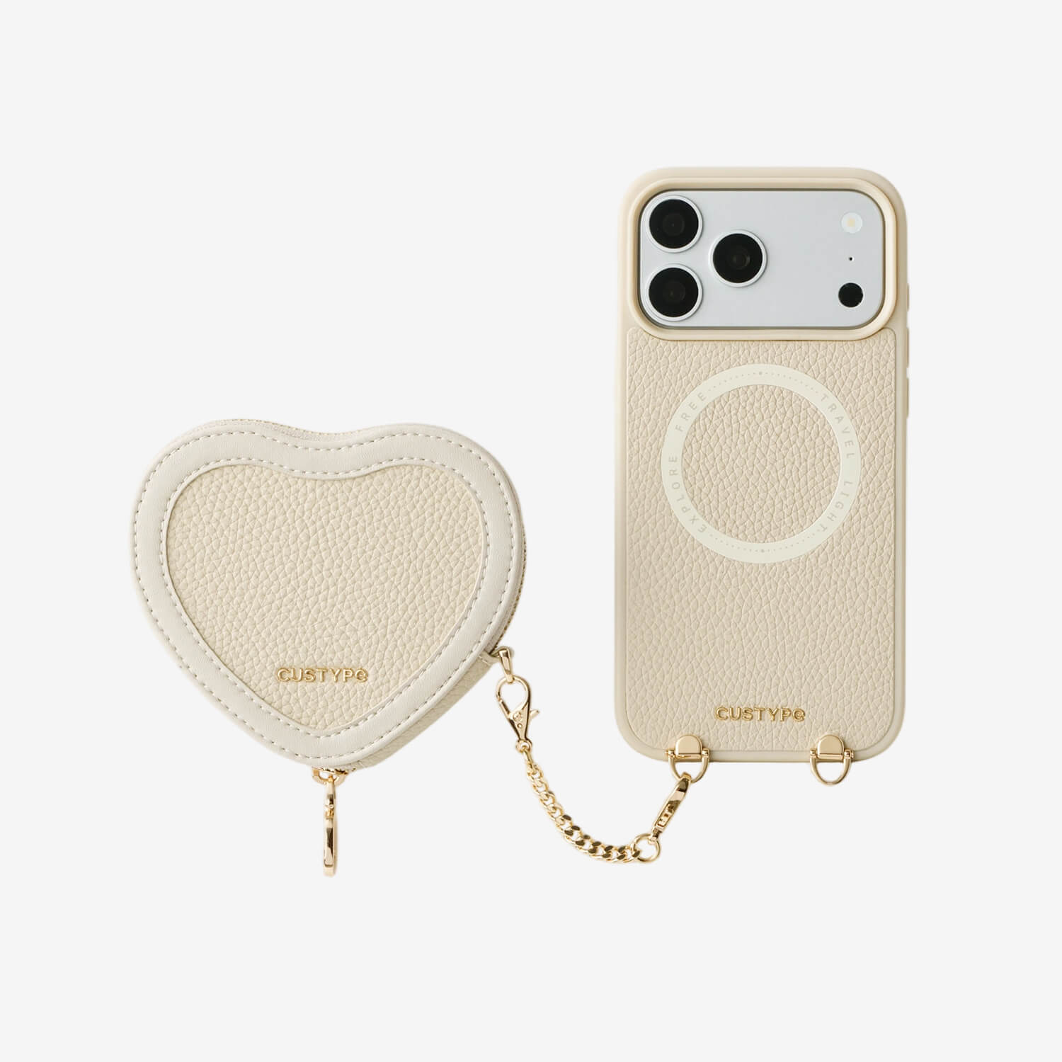 Unity Style- Heart Phone Case with Magnetic Pouch