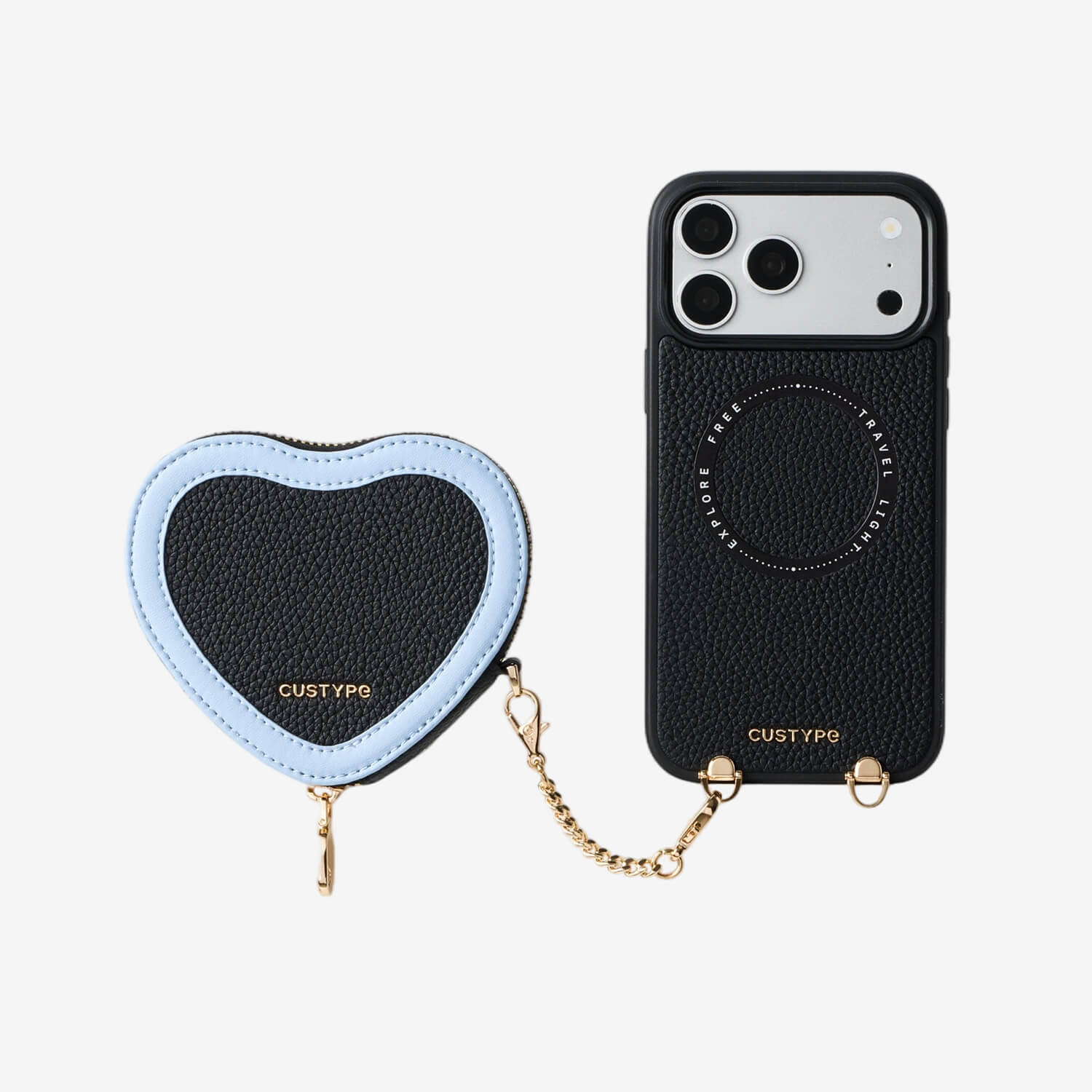 Unity Style- Heart Phone Case with Magnetic Pouch