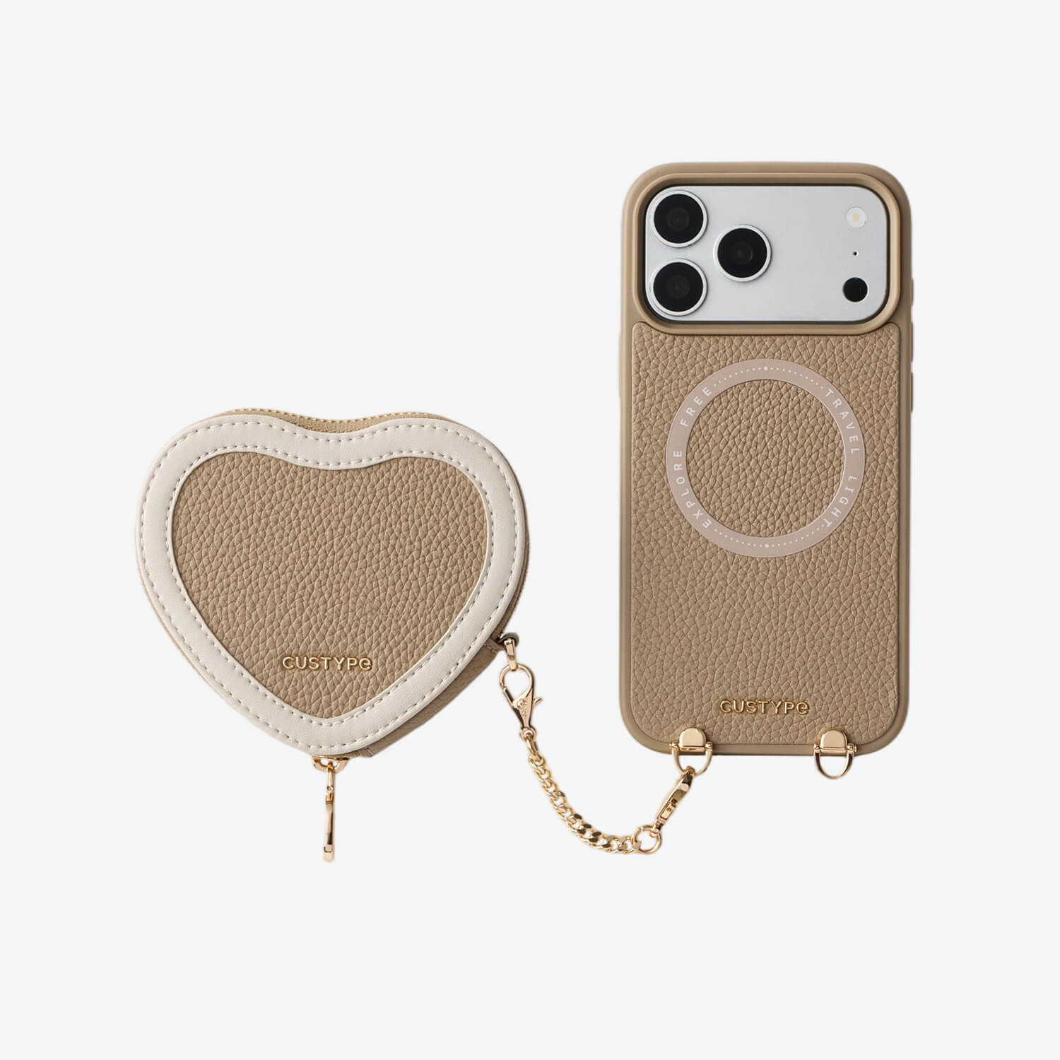 Unity Style- Heart Phone Case with Magnetic Pouch