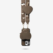 Morandi Grace Kit- Magnetic Phone Crossbody Case with Airpods Pouch-Mobile Phone Cases-DETACHABLE WALLET & PHONE POUCH