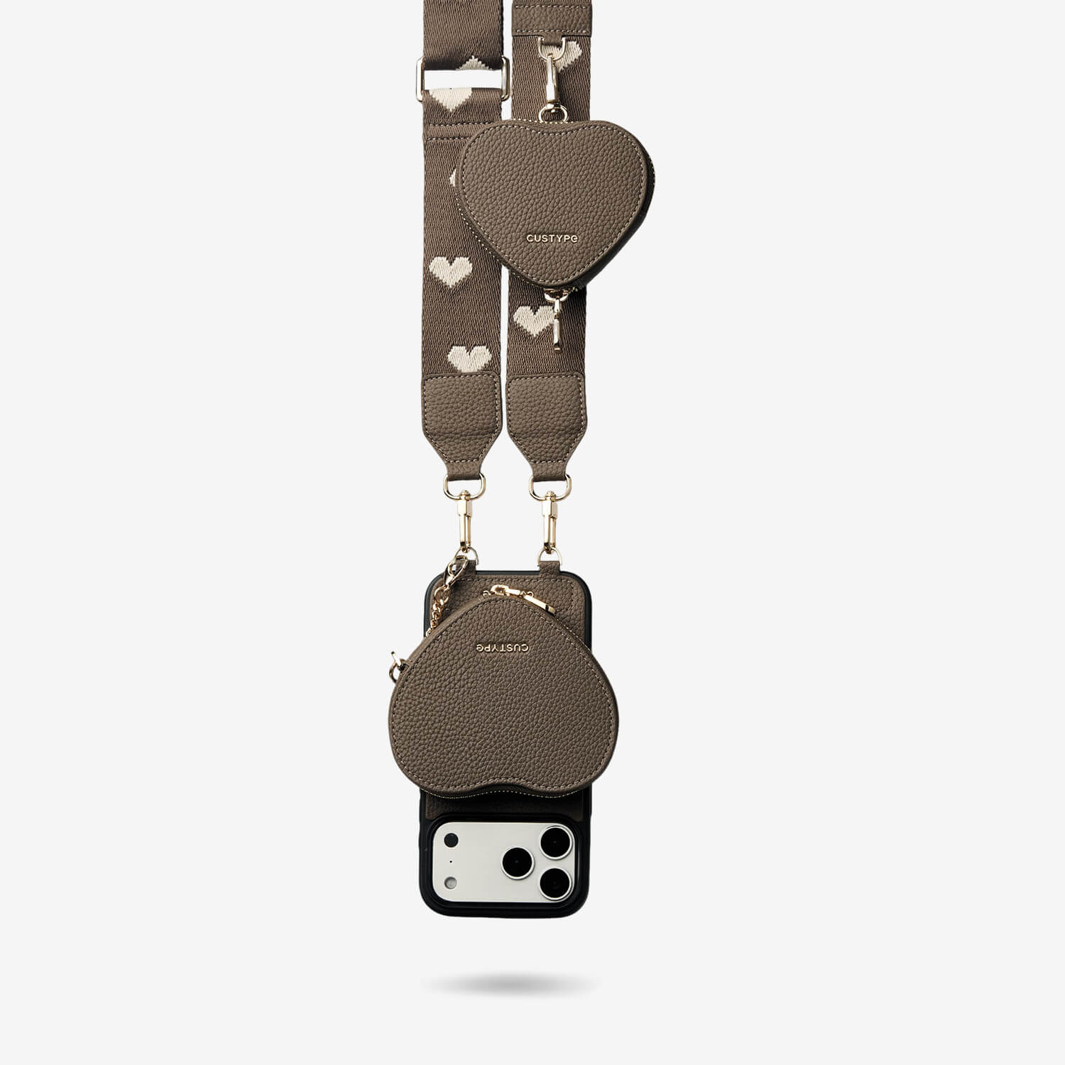 Morandi Grace Kit- Magnetic Phone Crossbody Case with Airpods Pouch-Mobile Phone Cases-DETACHABLE WALLET & PHONE POUCH