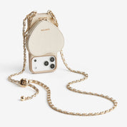 Allure Chain Series- iPhone Case with Heart Pouch & Chain Strap-Mobile Phone Cases-DETACHABLE WALLET & WIRELESS CHARGING