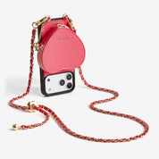 Allure Chain Series- iPhone Case with Heart Pouch & Chain Strap-Mobile Phone Cases-DETACHABLE WALLET & WIRELESS CHARGING