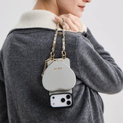 Allure Chain Series- iPhone Case with Heart Pouch & Chain Strap - iPhone 17 Pro Max