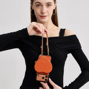 Allure Chain Series- iPhone Case with Heart Pouch & Chain Strap - iPhone 17 Pro Max