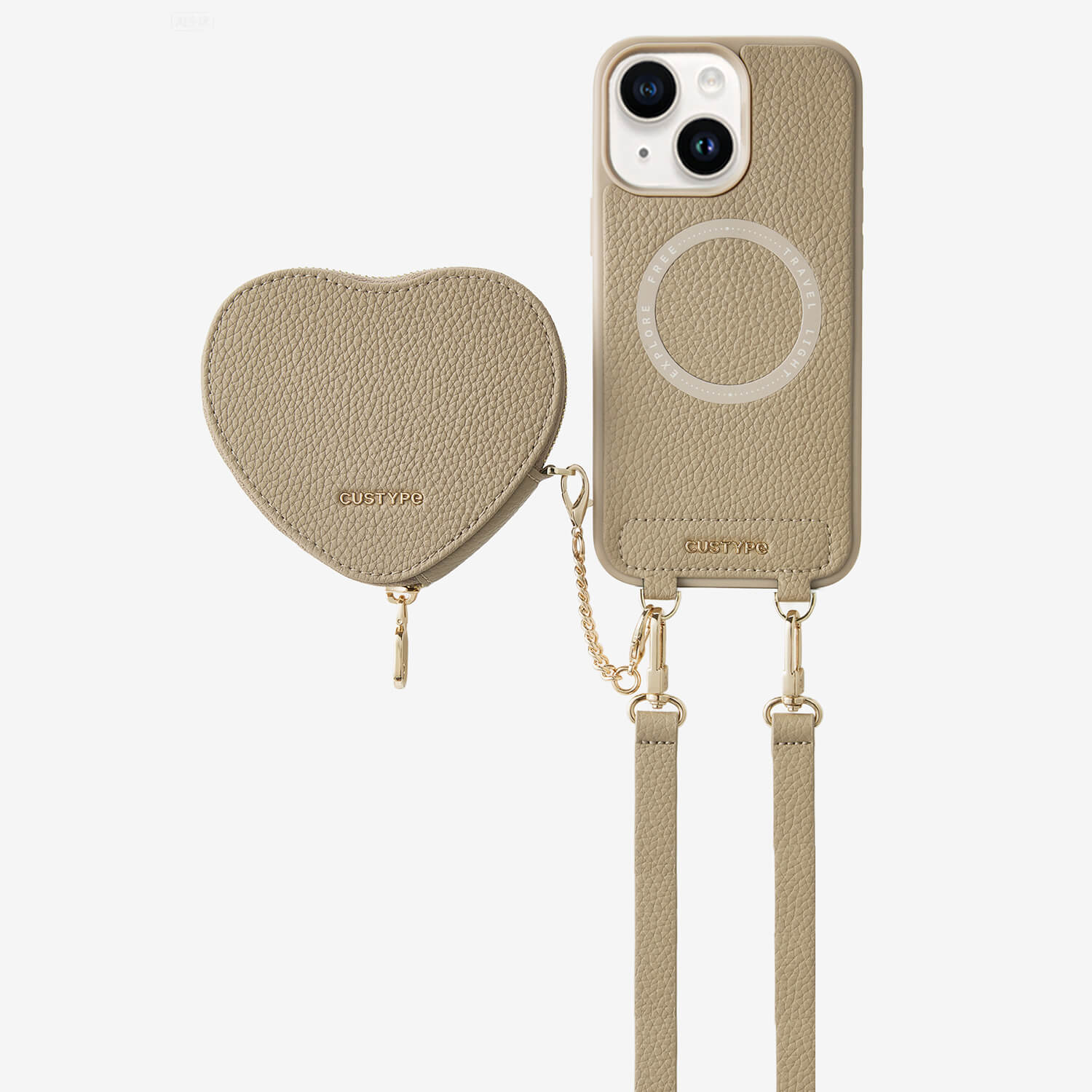 Mobile Phone Cases-Taupe-iPhone 15 Plus