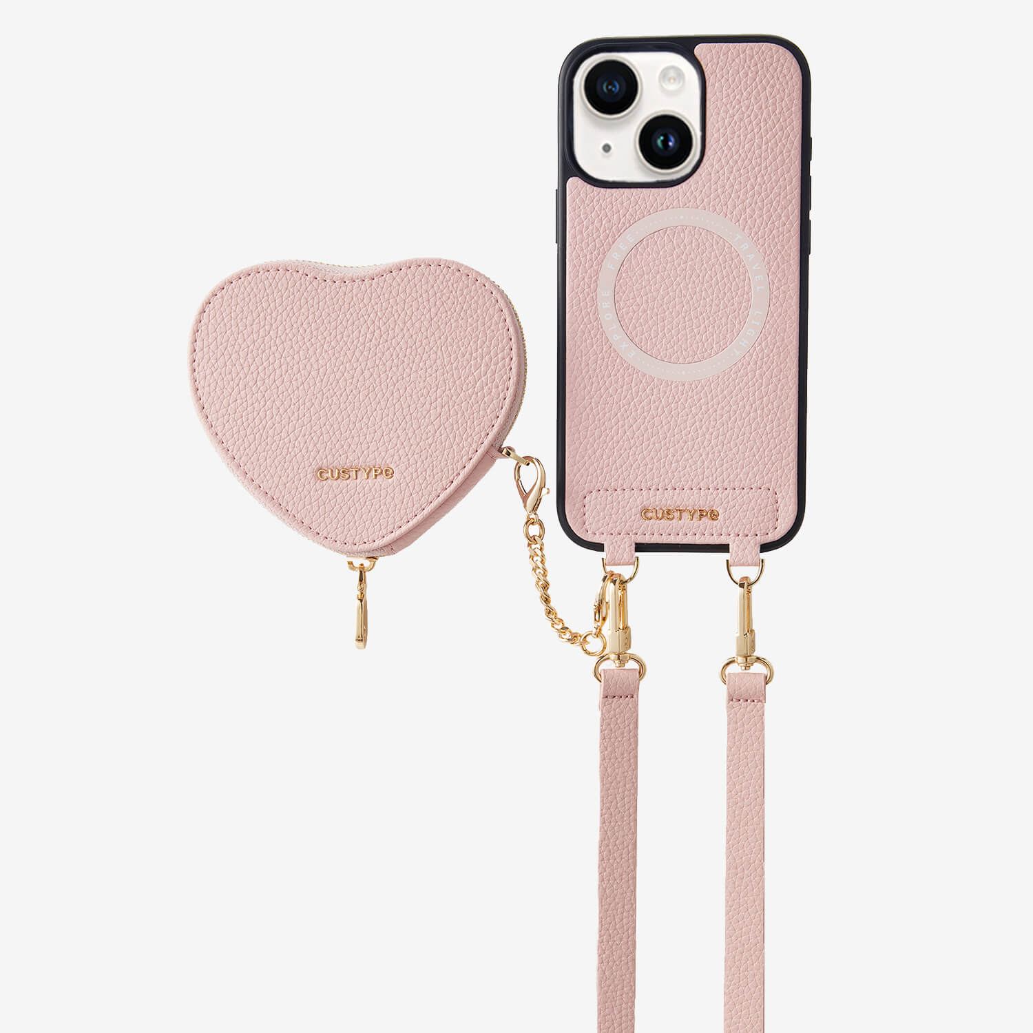 Mobile Phone Cases-Light Pink-iPhone 15 Plus