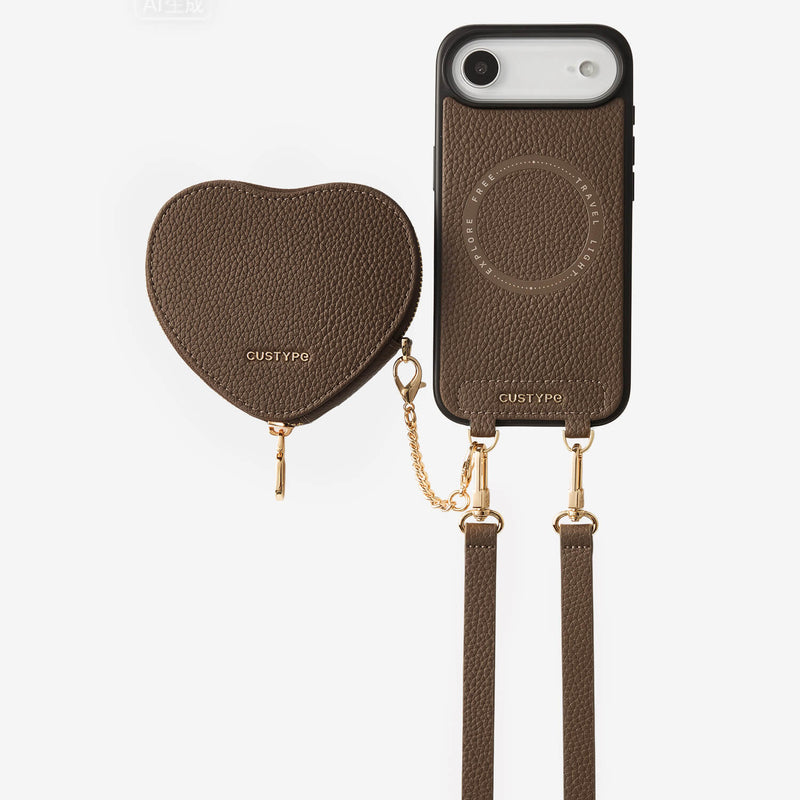 Leather iphone case crossbody