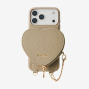 Morandi Grace Kit- Sling Phone Case with Magnetic Heart Pouch-Mobile Phone Cases-DETACHABLE WALLET & WIRELESS CHARGING