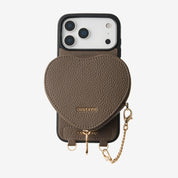 Morandi Grace Kit- Sling Phone Case with Magnetic Heart Pouch-Mobile Phone Cases-DETACHABLE WALLET & WIRELESS CHARGING