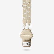 ルトリー・キス ― マグネット式リップポーチ付き iPhone クロスボディケース