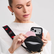 ルトリー・キス ― マグネット式リップポーチ付き iPhone クロスボディケース