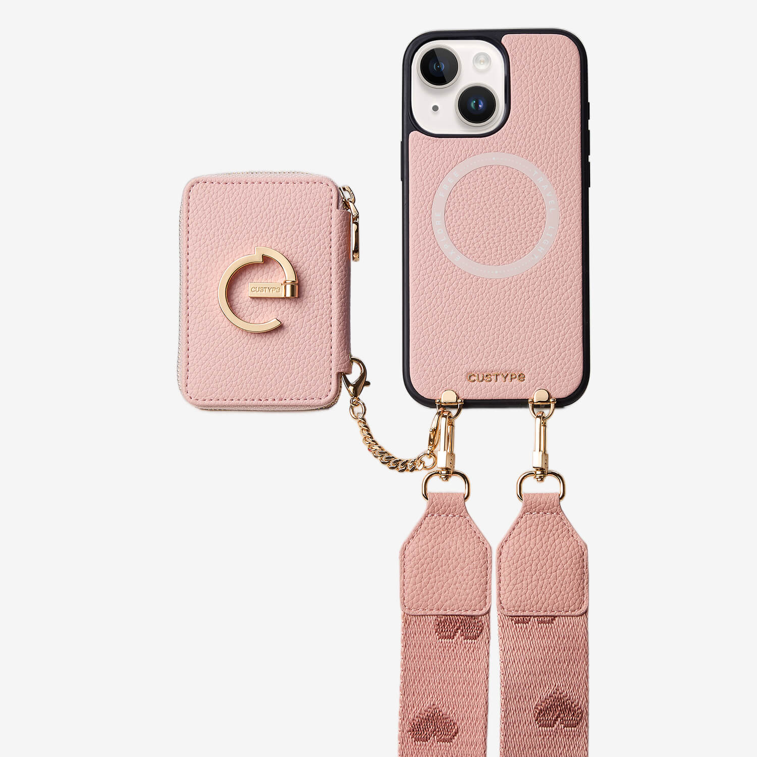 light pink phone case for iphone 15