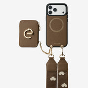 mocha iPhone 17 pro case wallet case