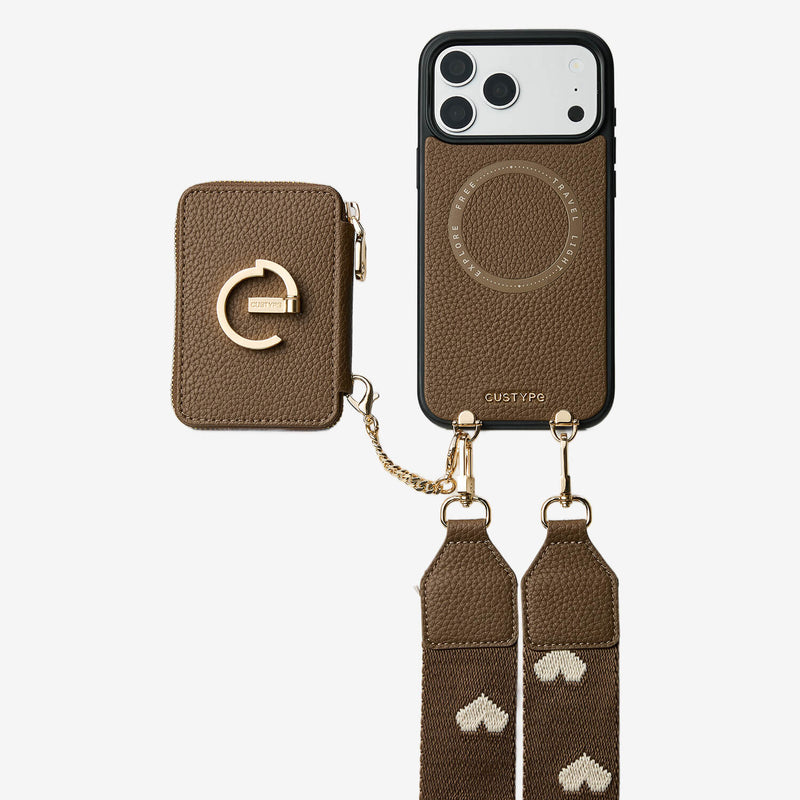 mocha iPhone 17 pro case wallet case