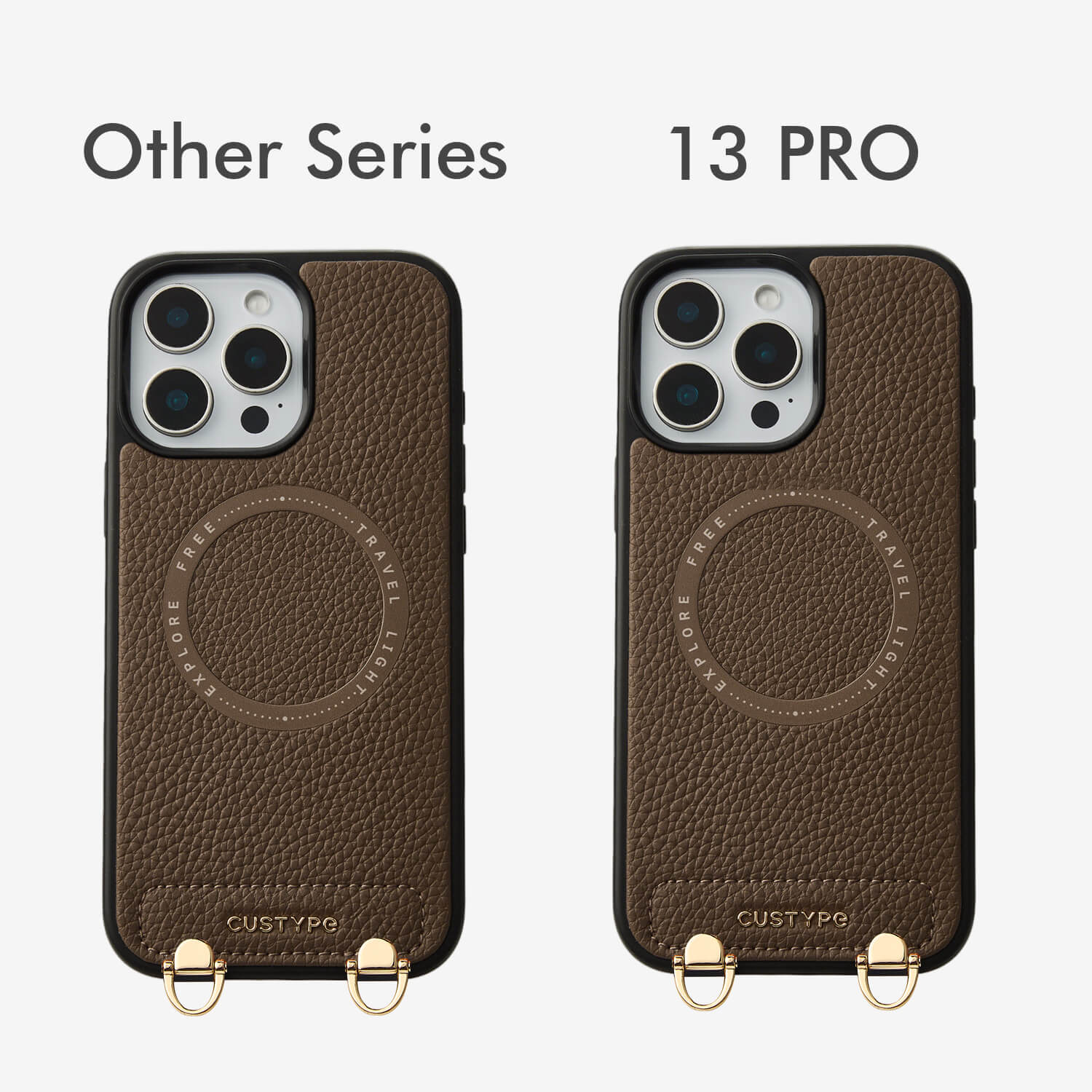 美品★CUSTYPE スマホケース モカ iPhone16pro モランディ グレースキット - ストラップ＆スタンド付き取り外し可能な