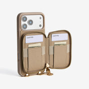 taupe magsafe compatible phone case