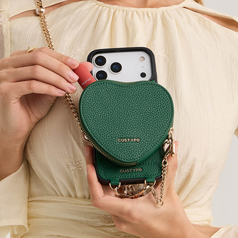 ハートメイトキット - マグネット式ウォレット付きiPhoneケース用ストラップ