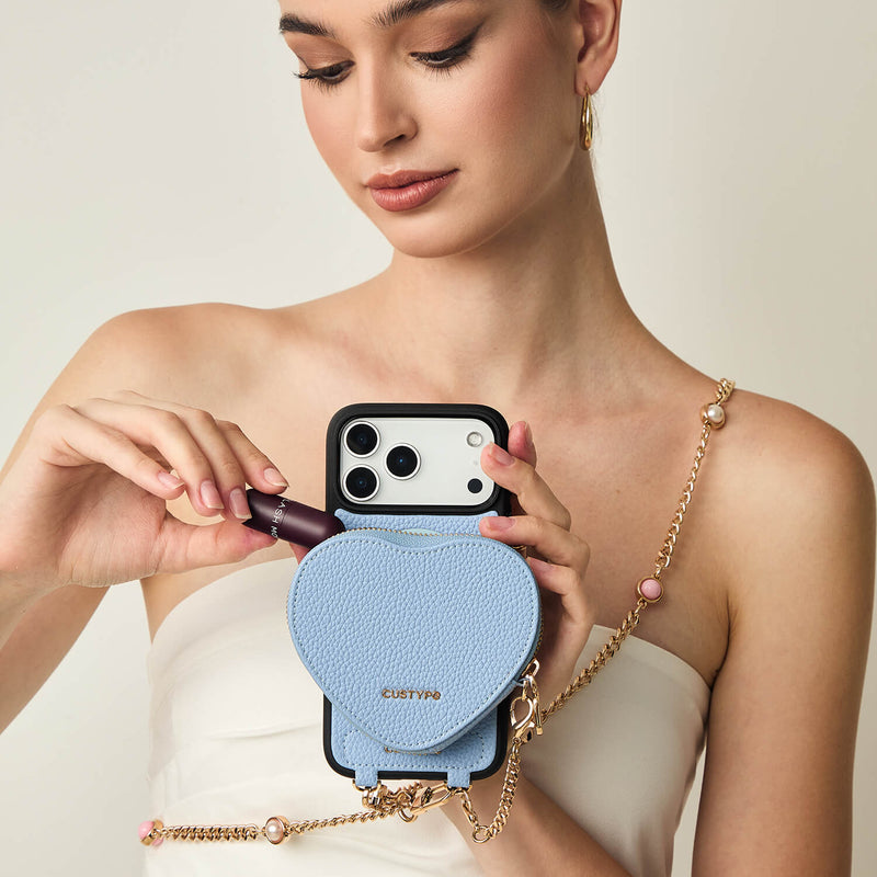 ハートメイトキット - マグネット式ウォレット付きiPhoneケース用ストラップ