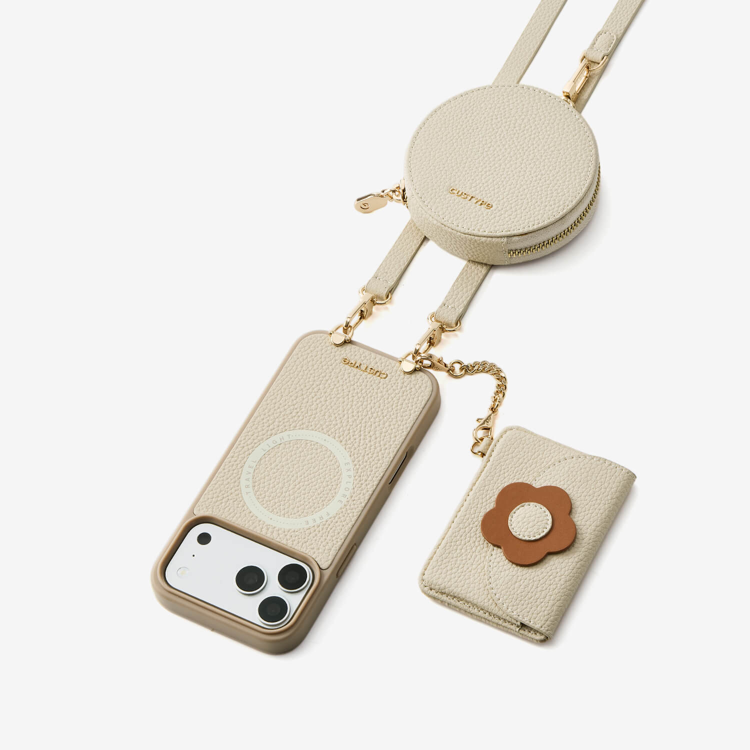 新着商品 - Custypeのクロスボディスマホケースとリストストラップ