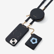 ブルームパル - レザークロスボディスマホケース（スリムウォレット付き）