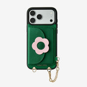 ブルームパル - レザークロスボディスマホケース（スリムウォレット付き）