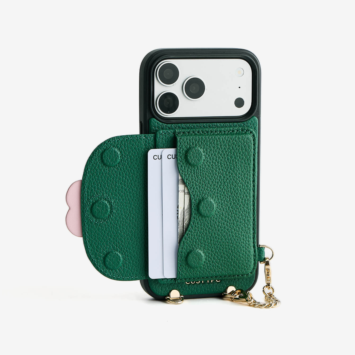 ブルームパル - レザークロスボディスマホケース（スリムウォレット付き）