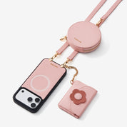 ブルームパル - レザークロスボディスマホケース（スリムウォレット付き）
