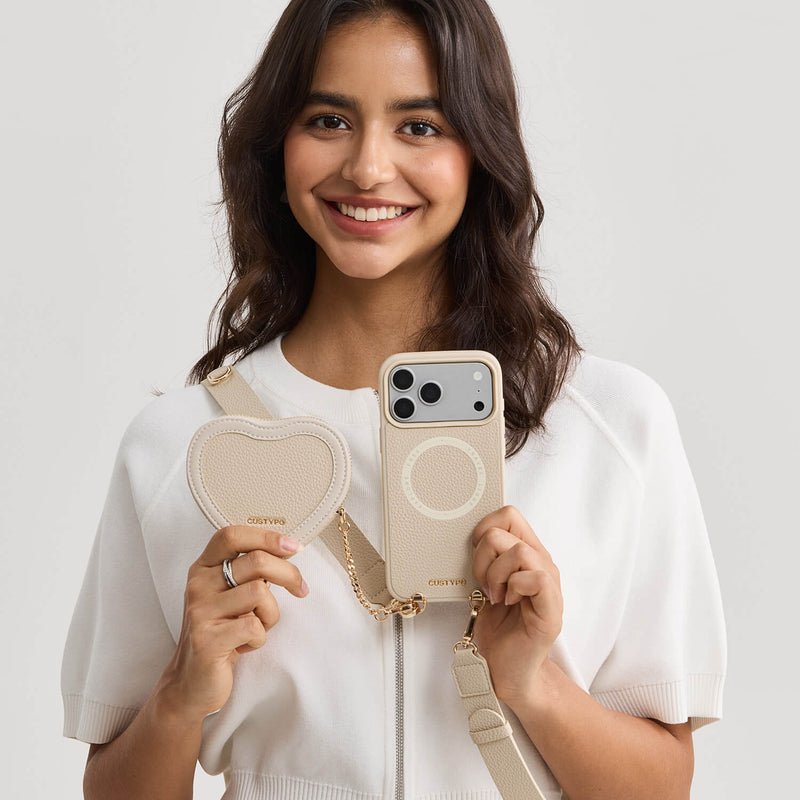ユニティスタイル - レザーiPhoneケース｜ワイドクロスボディストラップ付き
