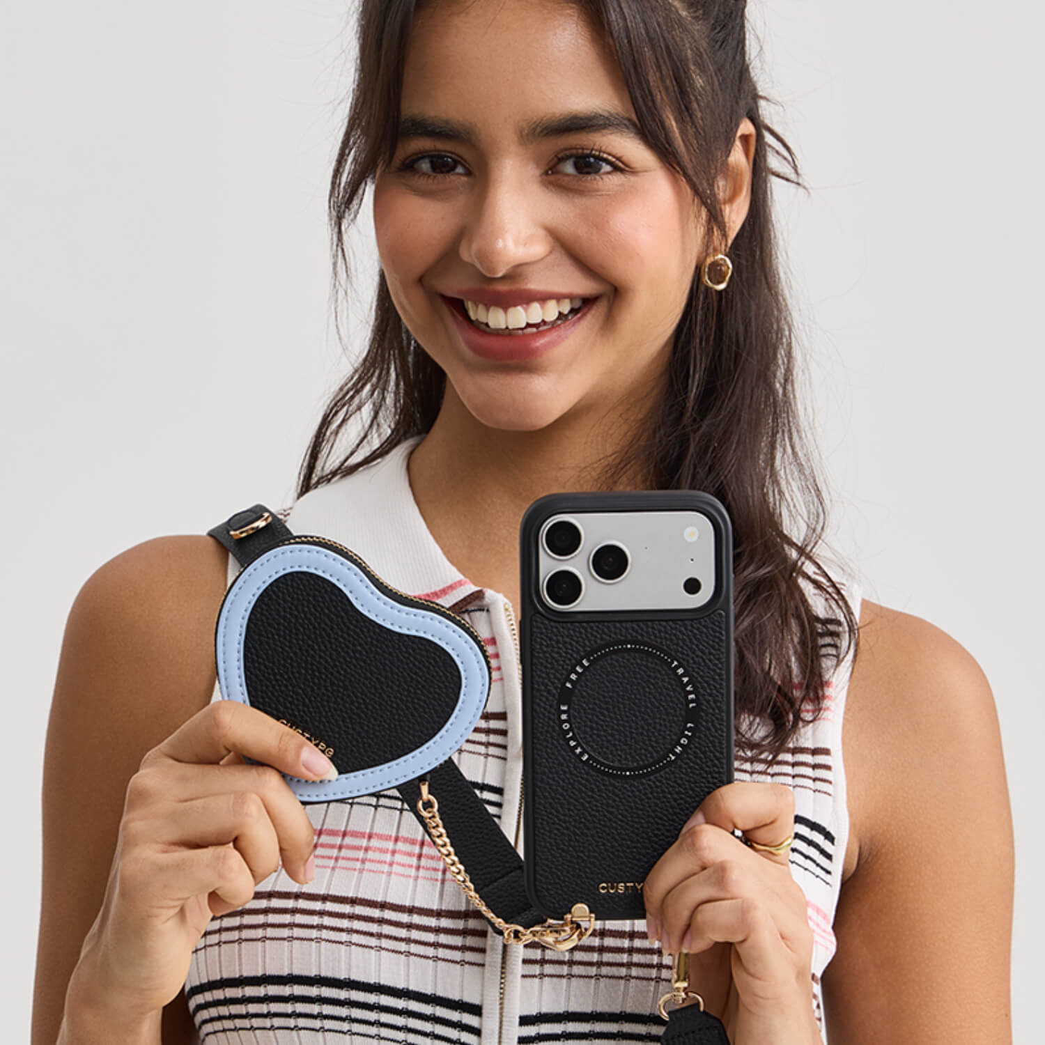 ユニティスタイル - レザーiPhoneケース｜ワイドクロスボディストラップ付き