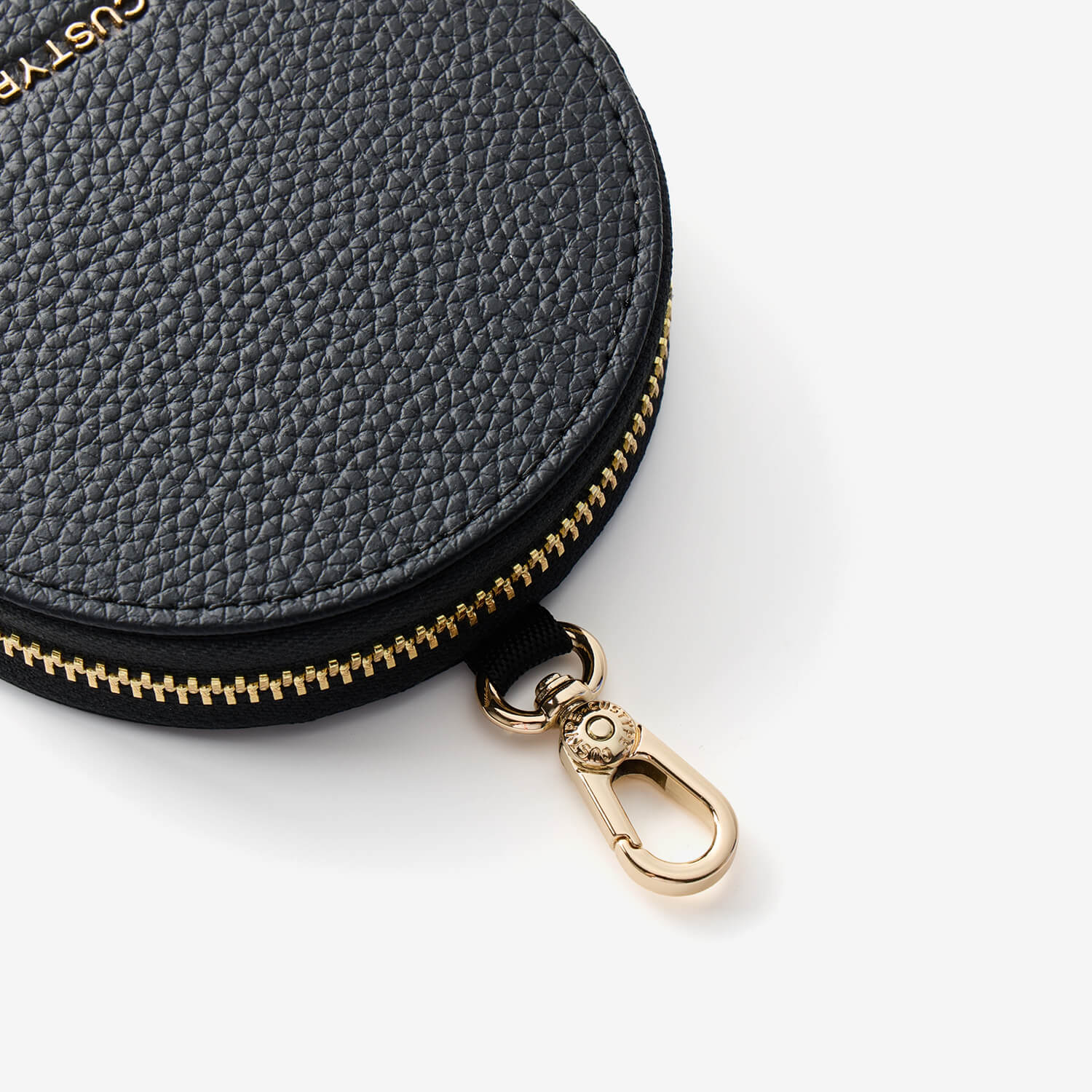 Classic Lychee Round Pouch-Mobile Phone Accessories-Custype