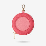 zipper round pouch Pink
