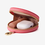 Pink round coin purse