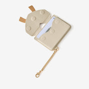 Flutter Flow- Leather Slim Card Holder with Magnetic & Bow