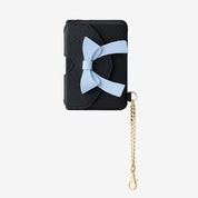 Flutter Flow- Leather Slim Card Holder with Magnetic & Bow