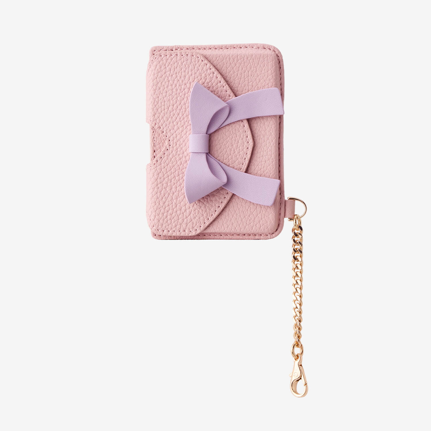 Flutter Flow- Leather Slim Card Holder with Magnetic & Bow