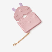 Flutter Flow- Leather Slim Card Holder with Magnetic & Bow