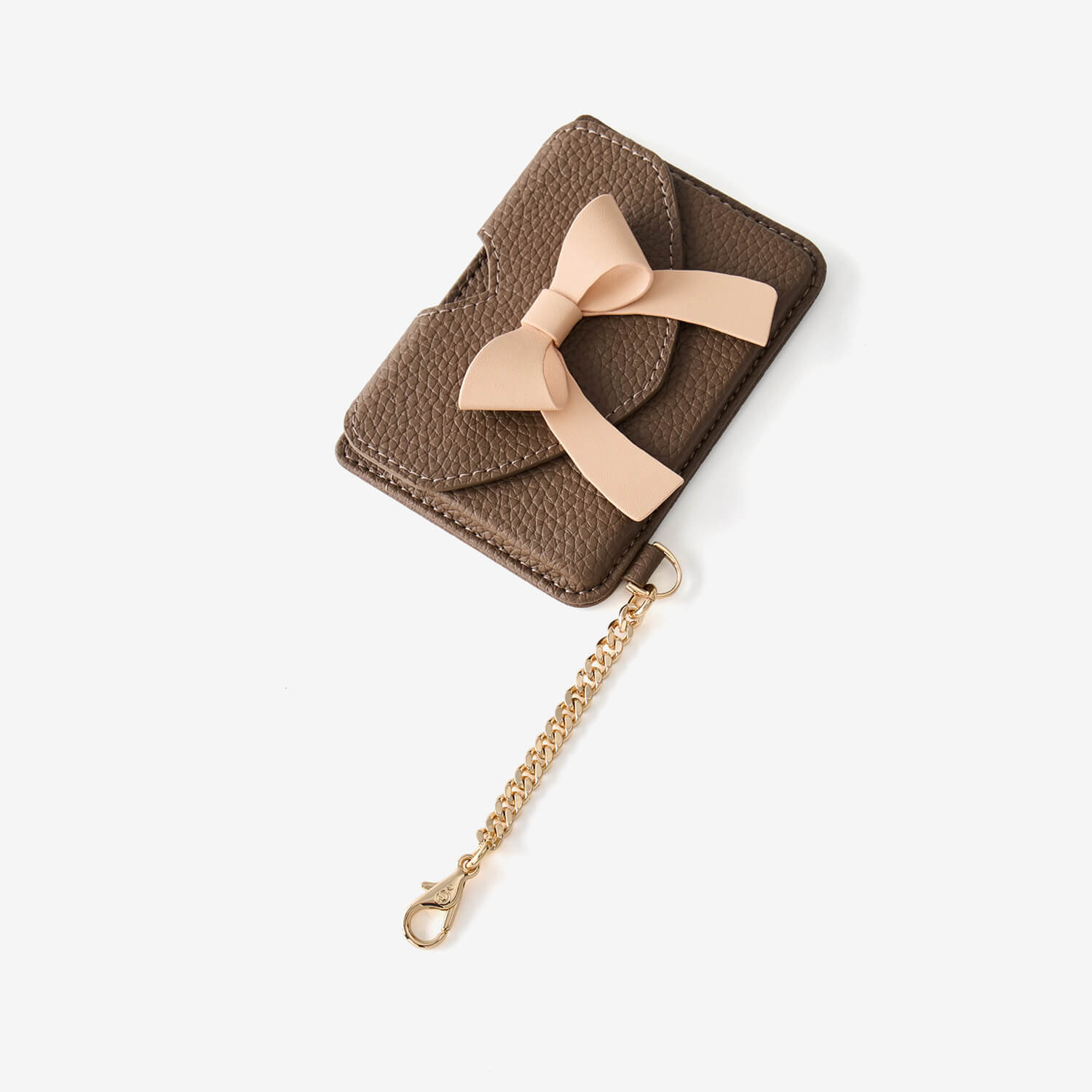 Flutter Flow- Leather Slim Card Holder with Magnetic & Bow